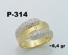 prstenje - prsten cirkon belo zlato