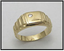 prstenje - prsten cirkon žuto zlato
