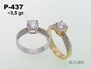 verenicko prstenje - prsten cirkon belo zlato