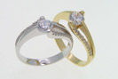 verenicko prstenje - prsten cirkon žuto zlato